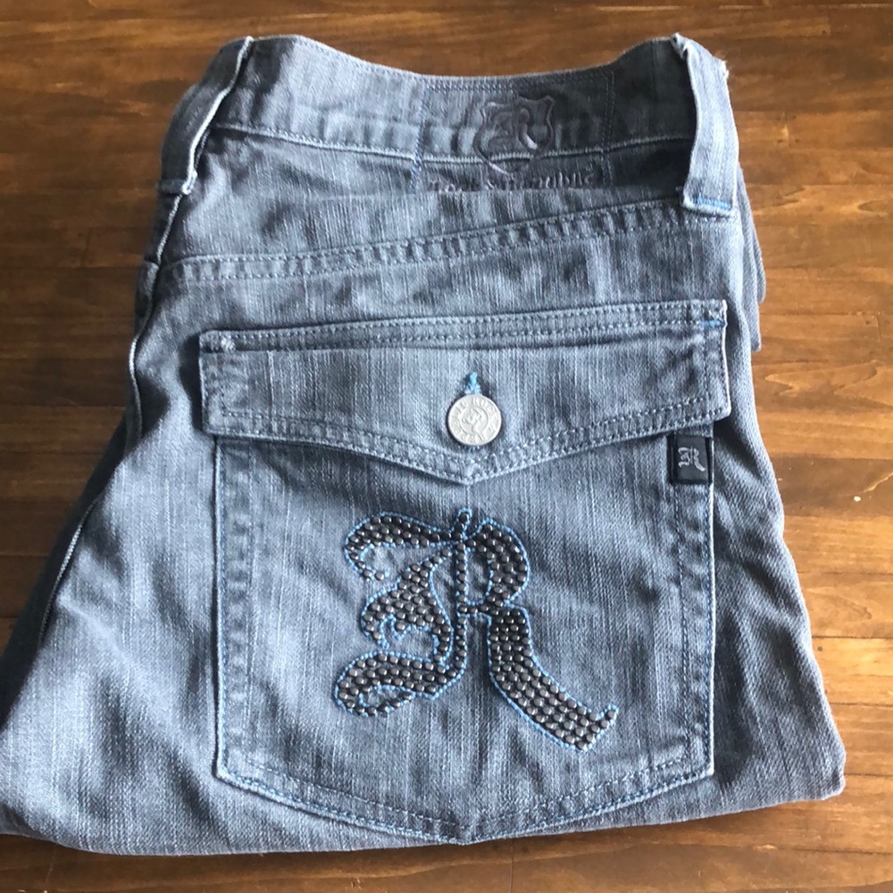 Rock & Republic Studded grey jeans 36/29